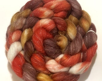 Superwash Merino, Stellina, Comb Top, Spinning Fiber, Merino Roving, Merino Comb Top, Merino Wool, Micron 22, 4 oz, #17