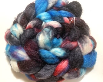 SW Merino Cashmere Silk, Merino Cashmere Silk, Spinning Fiber, Roving, Wool Fiber, Craft Fiber, Gift for Spinner, Yarn, Knitspin, 4 oz
