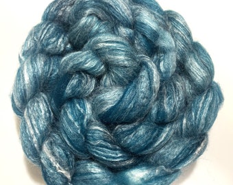 SW Merino Bamboo Top Blend. 50/50%, March Monthly Fiber Club, Superwash Merino Bamboo, Merino, Bamboo, Spinning Fiber, Handdyed, Knitspin