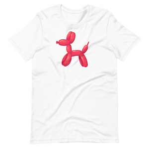 Dog T-Shirt, Balloon Animal Dog, Funny Shirt, Gift for Dog Lovers, Graphic Tee for Him Her, Pop Art T-Shirt, Cute Top, Comfortable Tee