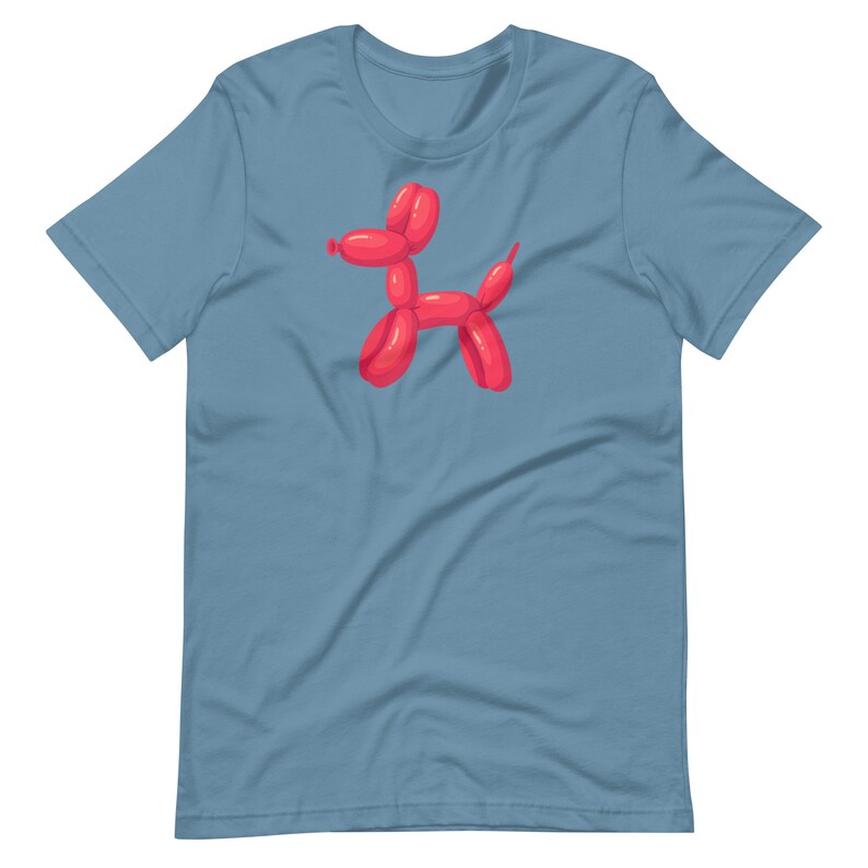 Dog T-Shirt, Balloon Animal Dog, Funny Shirt, Gift for Dog Lovers, Graphic Tee for Him Her, Pop Art T-Shirt, Cute Top, Comfortable Tee
