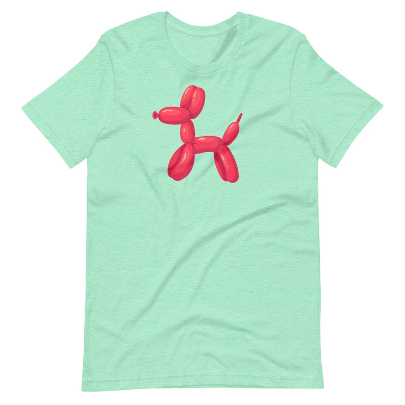 Dog T-Shirt, Balloon Animal Dog, Funny Shirt, Gift for Dog Lovers, Graphic Tee for Him Her, Pop Art T-Shirt, Cute Top, Comfortable Tee