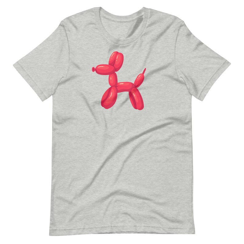 Dog T-Shirt, Balloon Animal Dog, Funny Shirt, Gift for Dog Lovers, Graphic Tee for Him Her, Pop Art T-Shirt, Cute Top, Comfortable Tee