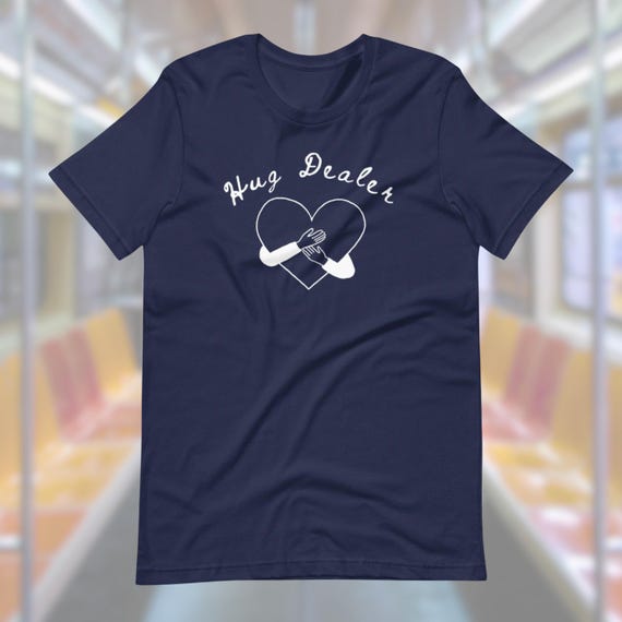 Hug Dealer T-Shirt, Funny Tee, Gift for Him Her, Free Hugs, Positivity Shirt, Cotton Polyester Blend, Comfortable T-Shirt, Funny Top