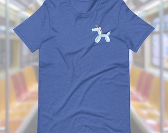 Unicorn T-Shirt, Balloon Animal Unicorn, Funny Shirt, Gift for Unicorn Lovers, Graphic Tee for Him Her, Pop Art T-Shirt, Cute Top