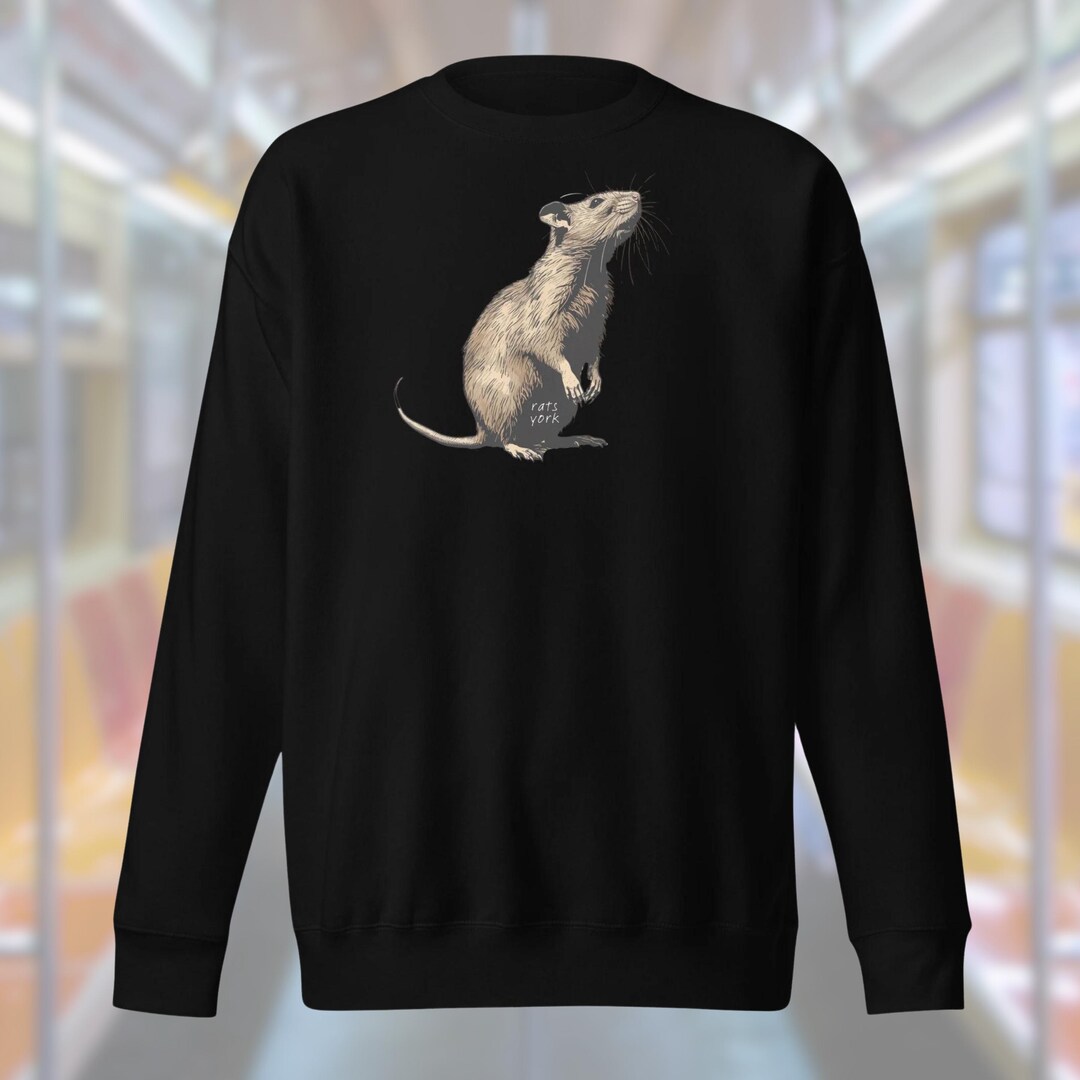 Rats York, Funny Rat Crewneck, Rat Sweatshirt, NYC Crewneck, NYC ...