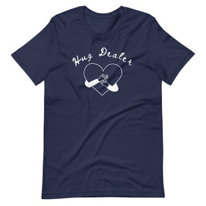 Hug Dealer T-Shirt, Funny Tee, Gift for Him Her, Free Hugs, Positivity Shirt, Cotton Polyester Blend, Comfortable T-Shirt, Funny Top