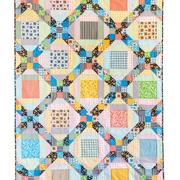 Dash- Modern Scrappy Quilt PDF Pattern, Instant Download
