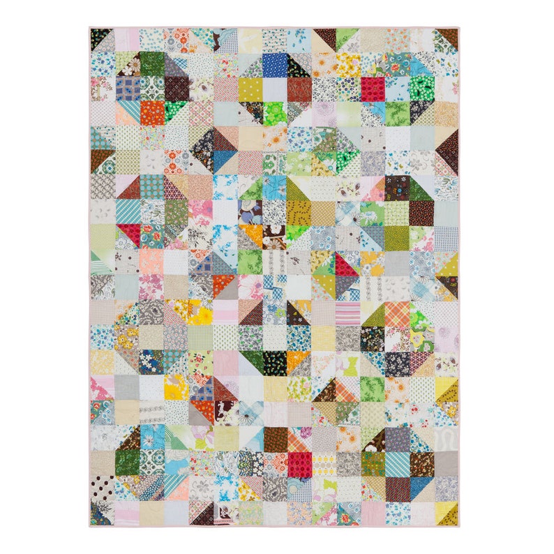 Nuts and Bolts Easy Quilt Pattern PDF, Instant Download, Modern Quilt