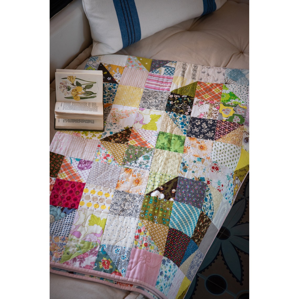 Nuts and Bolts Easy Quilt Pattern PDF, Instant Download, Modern Quilt