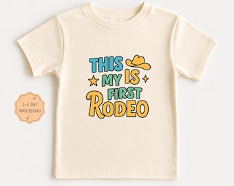 First Rodeo Shirt, Baby Bodysuit, Bib, Toddler, Youth or Adult Tee, Cowboy Western Gift