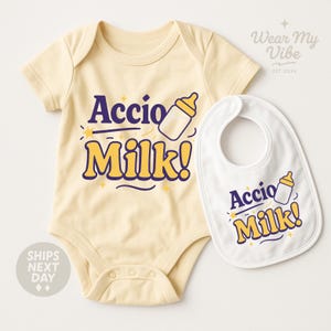 Wizard Baby Onesie and Bib Set: Magic Newborn Gift Outfit