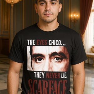Designs de camisetas Scarface 10 PNG em meio-tom para DTF Tony Montana imagem 2