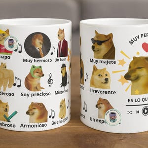 Meme Dog Sticker – Sublimación SVG · PNG · PDF – 20 cm × 9 cm – Guapo y poderoso