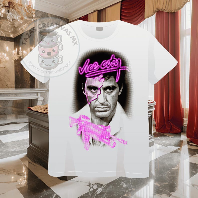 Designs de camisetas Scarface 10 PNG em meio-tom para DTF Tony Montana imagem 10