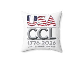 Red, White, and Blue Patriotic Pillow for USA's 250th Anniversary - Square Pillow