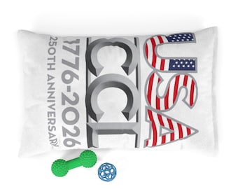 USA-CCL: Celebrating 250 Years of American Legacy - 4th of July - Patriotic - Pet Bed