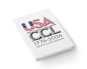 USA-CCL: Celebrating 250 Years of American Legacy - 4th of July - Patriotic - Journal - Ruled Line
