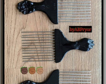 Vintage 1970s Black Power Fist Afro Pick New in Package FREE Domestic Shipping