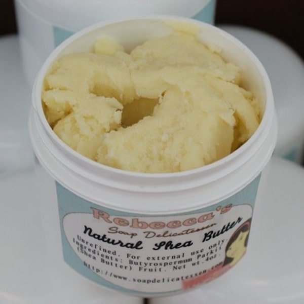 Natural Unrefined Shea Butter 4 oz.