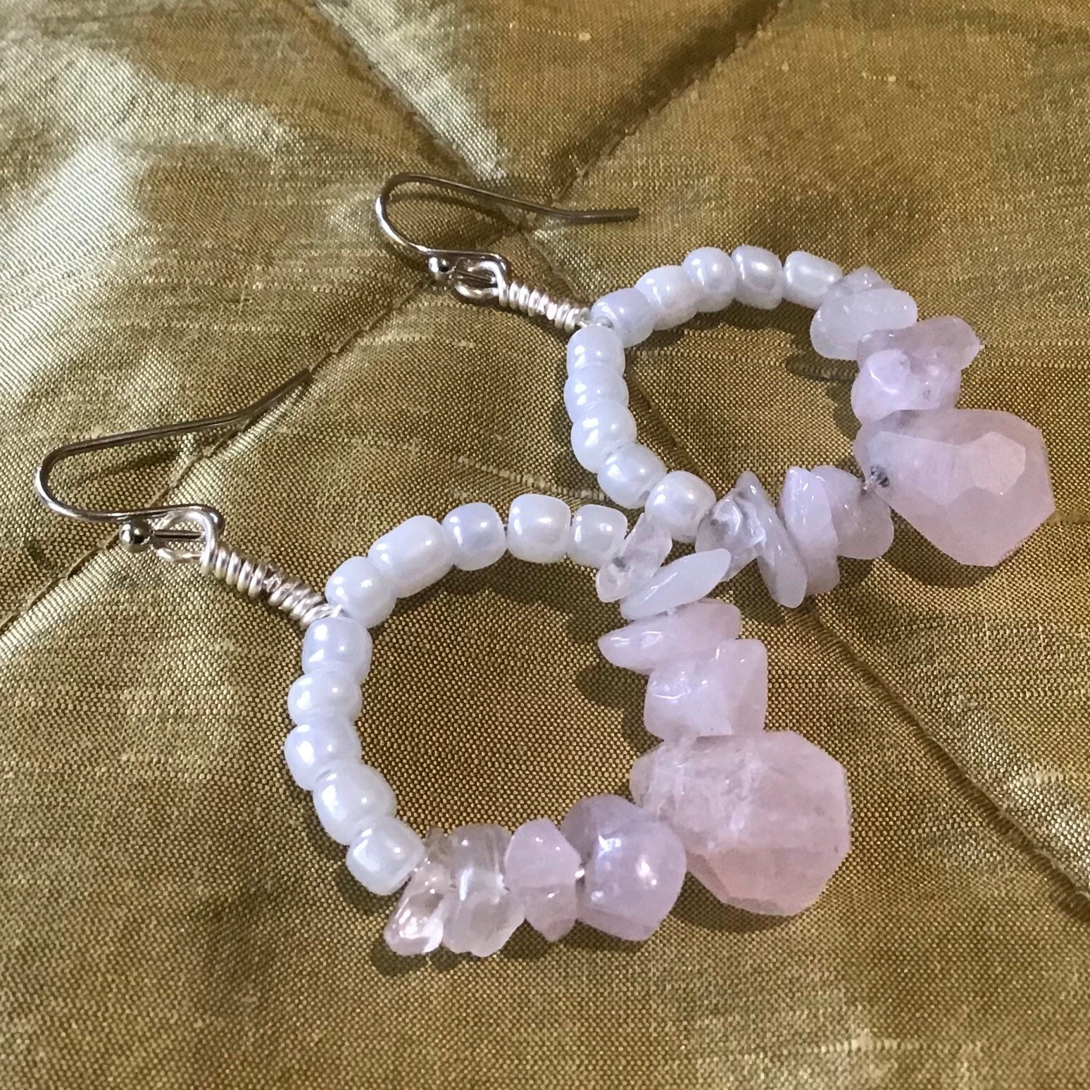 Rose Quartz Earrings