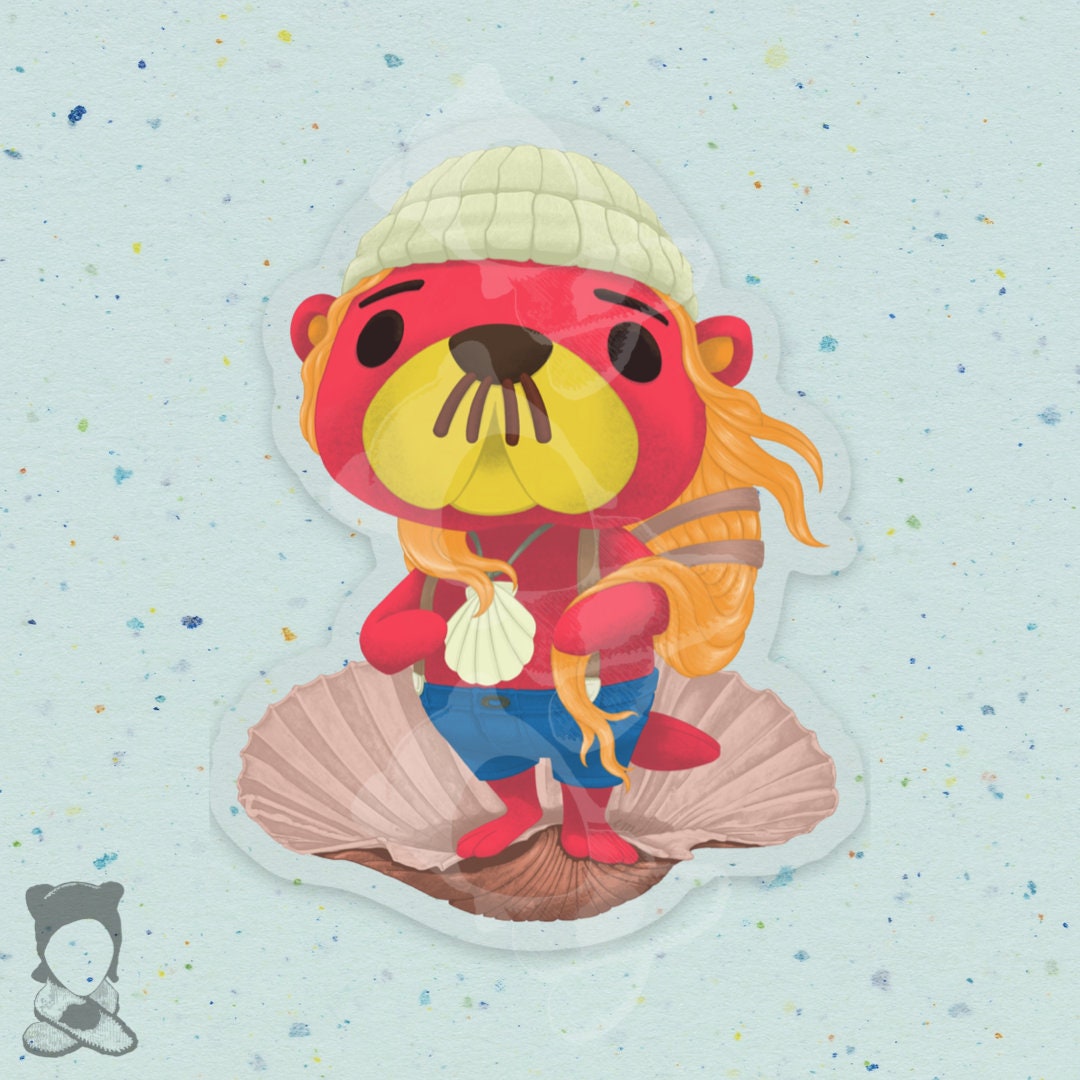 The Birth of Pascal Sticker / Pascal / Animal Crossing / Otter / ACNH