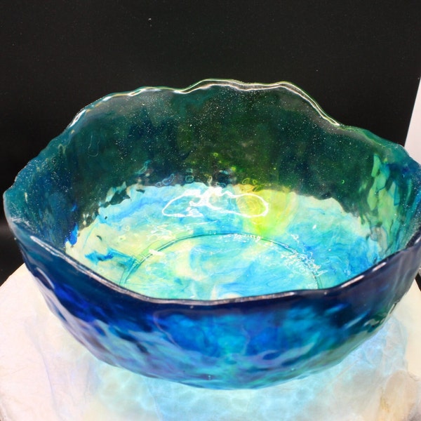 medium, asymmetrical, multicoloured Bowl