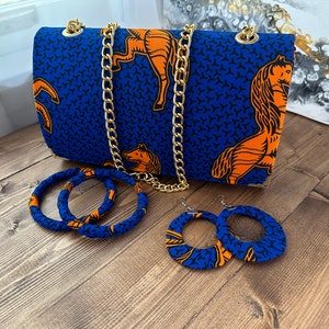 Ankara purse, Ankara bag, African, Wedding gift, Her Gift, Women Gift, Mothers day gift, African purse ,Africa Print bag, Africa clutch bag zdjęcie 1