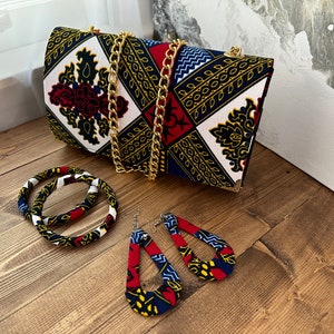 Africa clutch bag, Ankara purse, Ankara bag, African, Wedding gift, Her Gift, Women Gift, Mothers day gift, African purse ,Africa Print bag zdjęcie 3