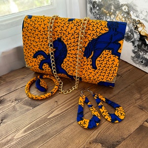 Ankara purse, Ankara bag, African, Wedding gift, Her Gift, Women Gift, Mothers day gift, African purse ,Africa Print bag, Africa clutch bag zdjęcie 1