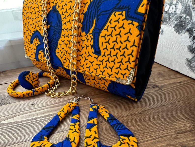 Ankara purse, Ankara bag, African, Wedding gift, Her Gift, Women Gift, Mothers day gift, African purse ,Africa Print bag, Africa clutch bag zdjęcie 2