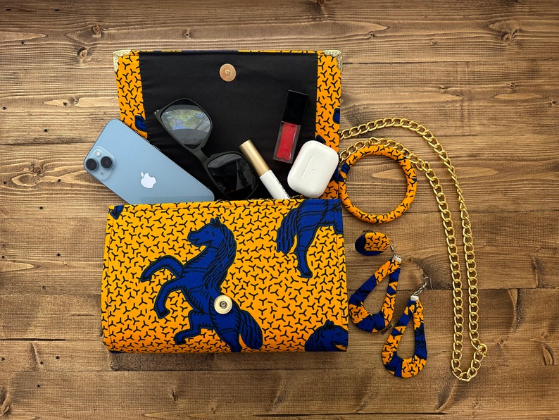 Ankara purse, Ankara bag, African, Wedding gift, Her Gift, Women Gift, Mothers day gift, African purse ,Africa Print bag, Africa clutch bag zdjęcie 6