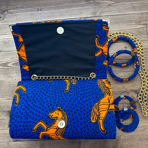 Ankara purse, Ankara bag, African, Wedding gift, Her Gift, Women Gift, Mothers day gift, African purse ,Africa Print bag, Africa clutch bag zdjęcie 5
