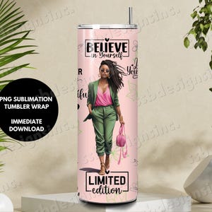 D9 Inspirational, 20oz Skinny Tumbler Sublimation Design, Straight Tumbler Wrap, 5 Instant Digital Download AKA, DST, Zeta, SGRho