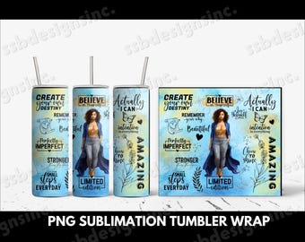 D9 Sorority Tumbler Wrap: Inspirational PNG Design Digital Download, 20oz Skinny Tumbler