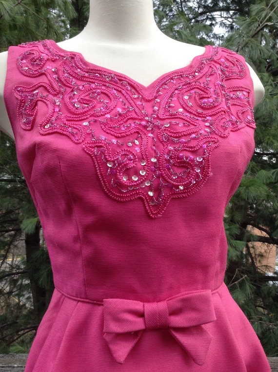 Vintage Pink Sequin Dress 