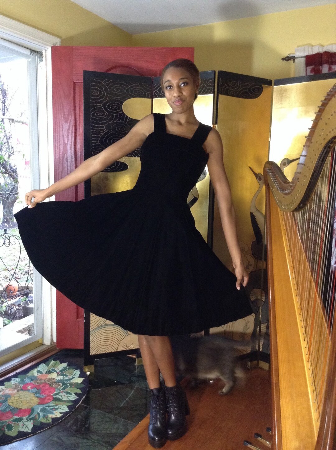 petal and pup black dresses Chiara Maxi Dress - Floral Dark Brown Shoes With Size:3XLarge Soild