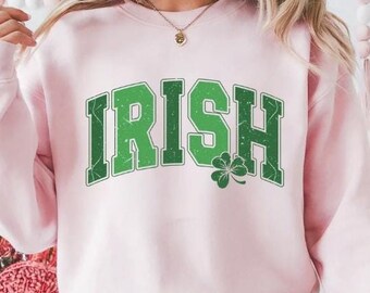 Lucky Irish Sweater,Shamrock Sweatshirt,St Patrick's Day Sweater,Lucky Sweatshirt,Irish Sayings,Love Patrick's ,Clover shirt,Slainte sweater