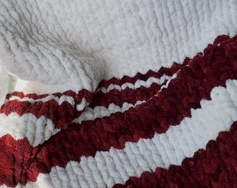 Manta gruesa súper suave hecha a mano, regalo de San Valentín, manta de punto gruesa suave y acogedora hecha a mano, manta gruesa de Navidad, regalo de Navidad