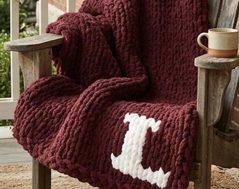 Manta gruesa personalizada súper suave hecha a mano con letra, suave y acogedora, regalo hecho a mano, manta gruesa personalizada, regalo de Navidad, regalo de cumpleaños