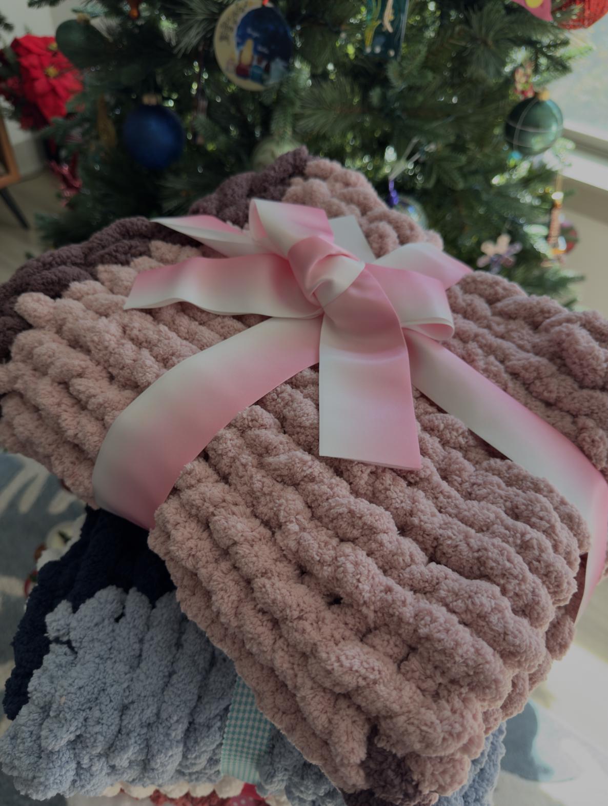 Soft & Cozy Handmade Baby Chunky Knit Blanket,Baby Blanket ,Handmade chunky blanket,Handmade With Love,Baby shower gift,New mom gift