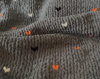Manta gruesa súper suave hecha a mano para regalo de San Valentín, manta gruesa suave y acogedora hecha a mano, regalo para baby shower, manta para regalo de boda.