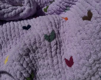 Manta gruesa súper suave hecha a mano para regalo de San Valentín, manta gruesa suave y acogedora hecha a mano, regalo para baby shower, manta para regalo de boda.