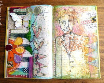 Wild & Untaimed - Altered Book Spread