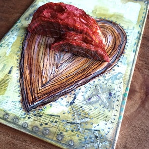 Bracket Heart Canvasboard Artwork image 4