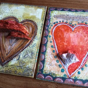 Bracket Heart Canvasboard Artwork image 10