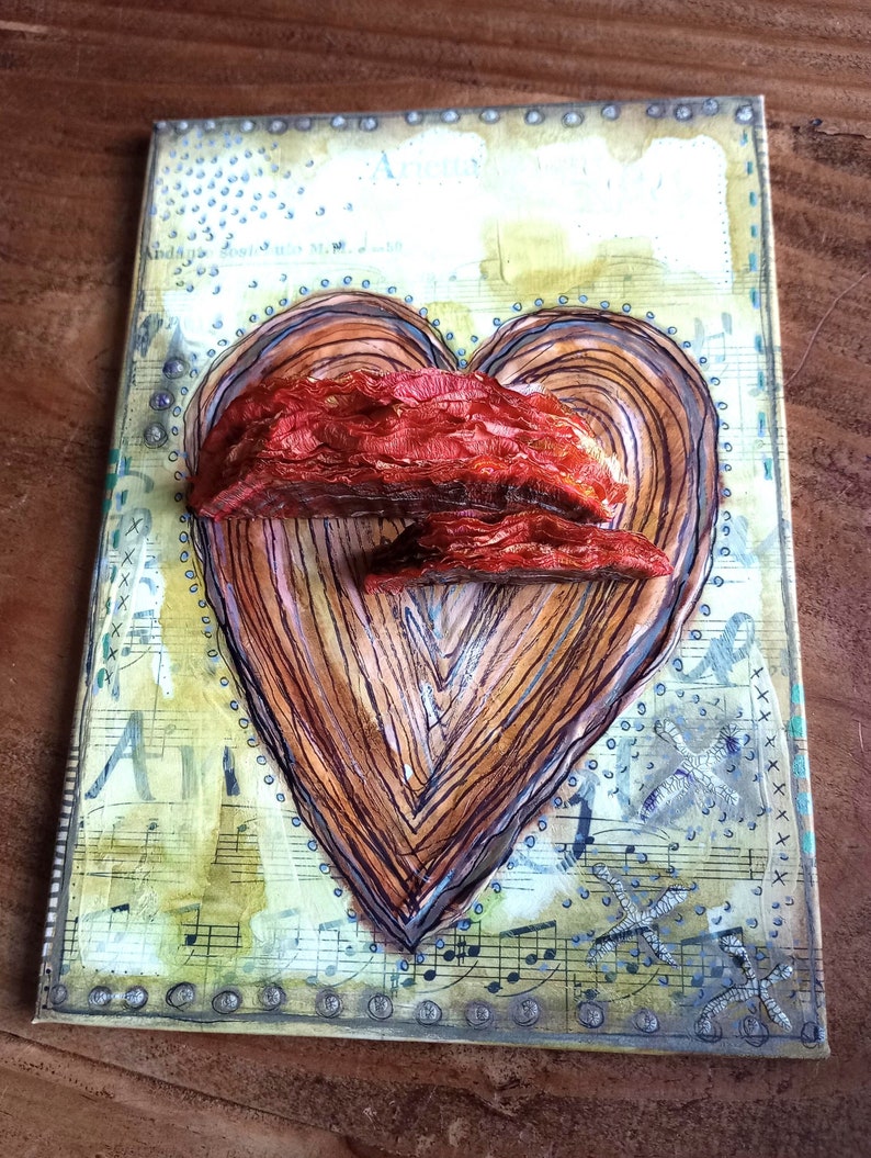 Bracket Heart Canvasboard Artwork image 1