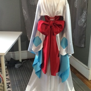 Cosplay kimono with obi corset