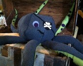 Pirate Octopus Giant Plush stuffed animal life size sea monster