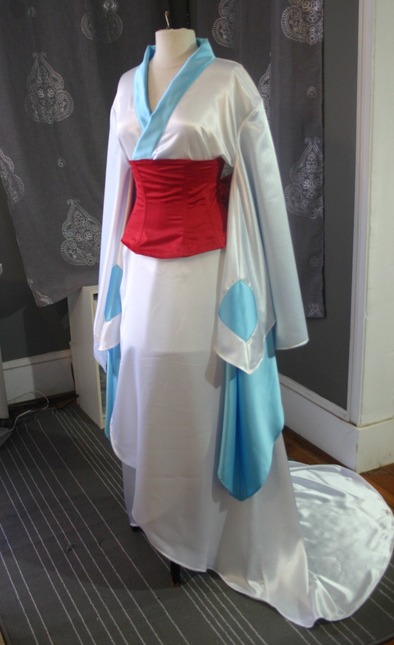 Cosplay kimono with obi corset image 2